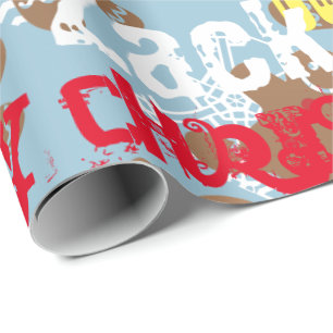 Cambio conocido del navidad del papel de regalo