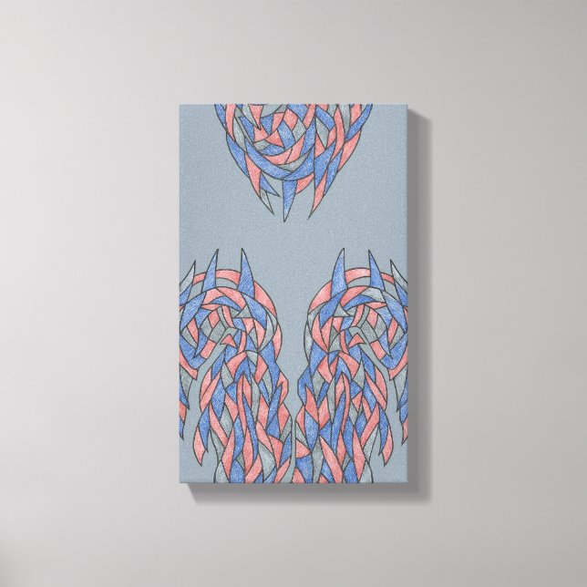 Cambio de Aura – Gradiente Suave Lienzo Abstracto (Anverso)