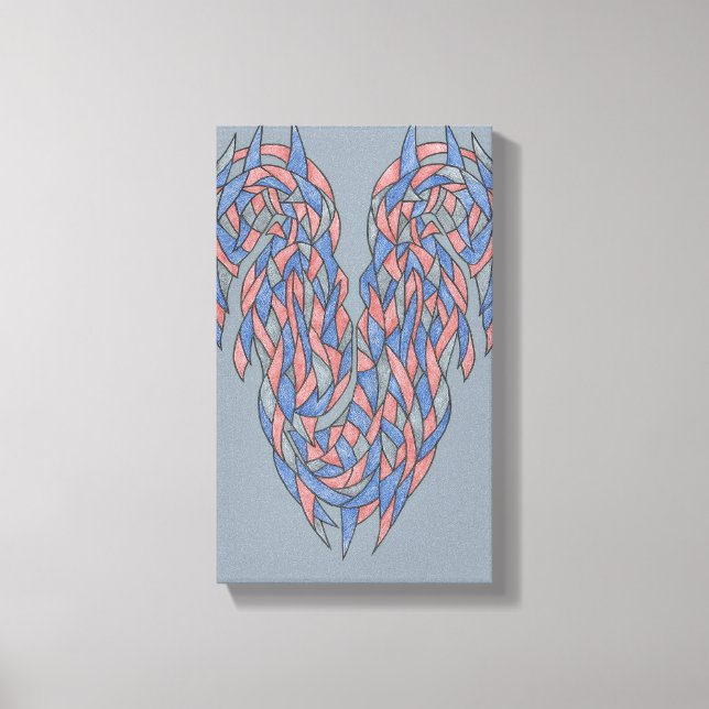 Cambio de Aura – Gradiente Suave Lienzo Abstracto (Anverso)