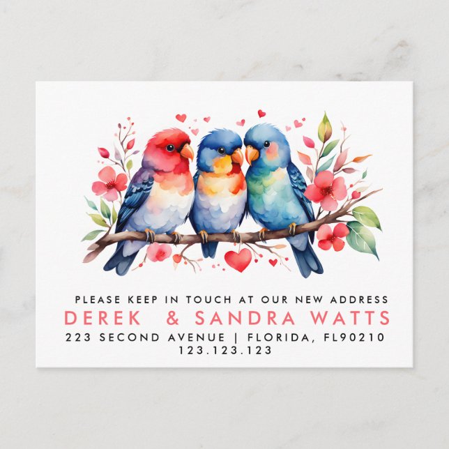 cambio de dirección, aves de invitación movidas (Anverso)