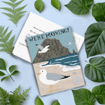 Cambio de dirección de Invitación móvil de gaviota