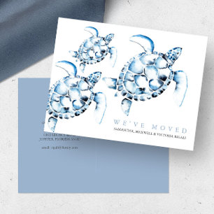 Cambio de dirección en la playa Tarjetas de visita