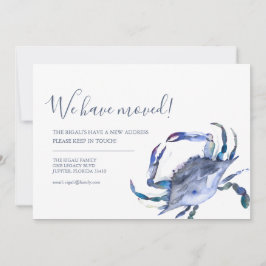 Cambio de dirección Invitación móvil del cangrejo 