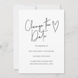 Cambio de Fecha Cambio de Planes Invitación Simple