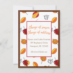 Cambio de la Invitación de cambio de dirección en