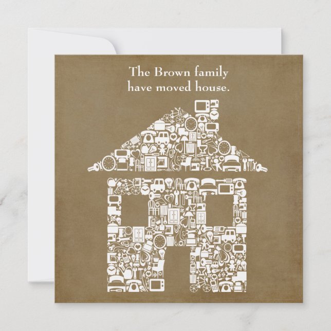 Cambio de la nueva Invitación del hogar de la dire (Anverso)