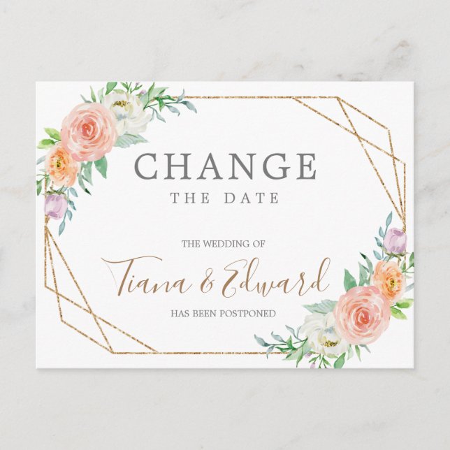 Cambio de la postal de Boda de Planes (Anverso)