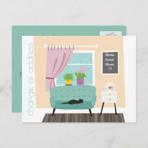 Cambio de la postal de la casa dulce de la direcci