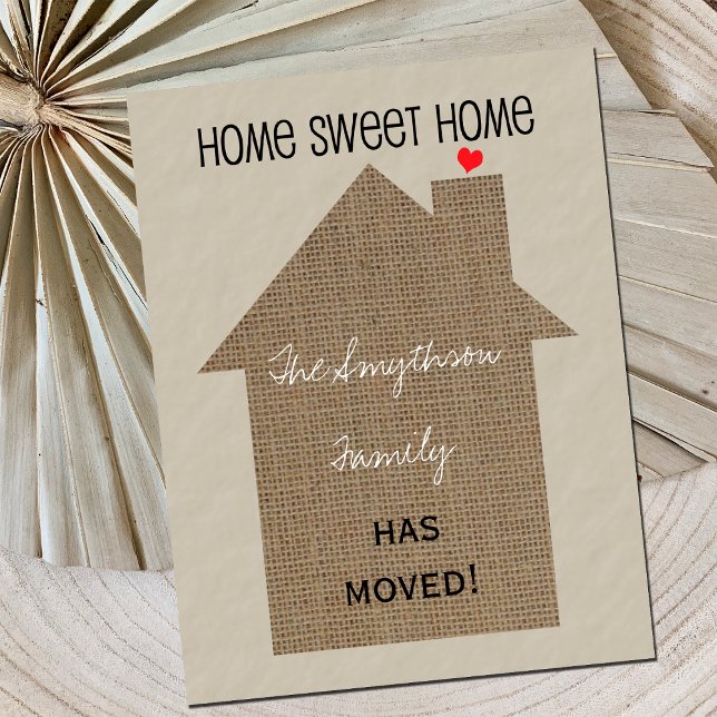 Cambio de la postal de la dirección -Burlap House (Subido por el creador)
