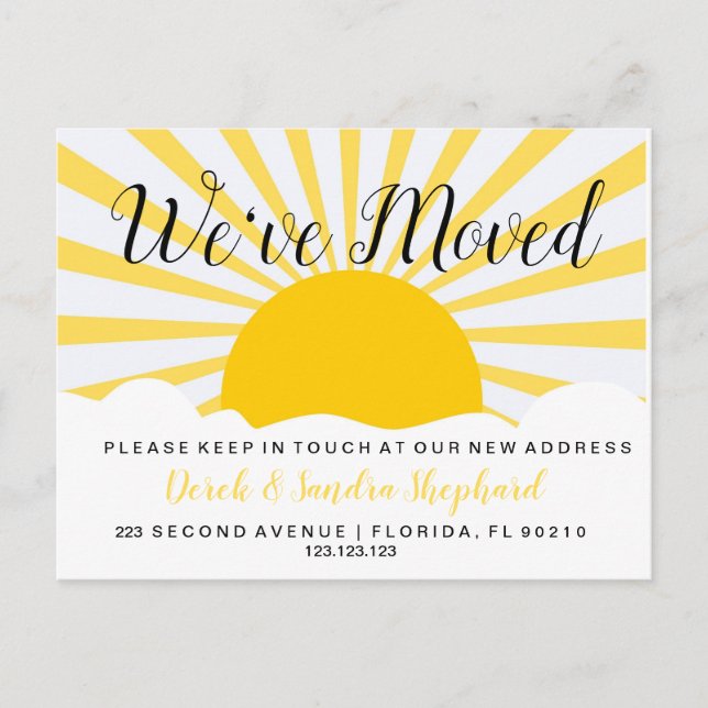 Cambio de la postal de la dirección que hemos movi (Anverso)