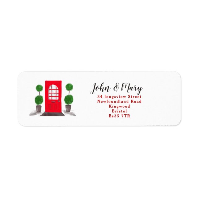 Cambio de la puerta delantera roja del pegatina de (Frente)