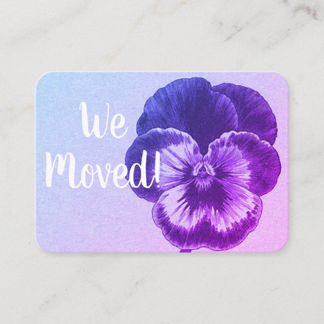 Cambio de la tarjeta de dirección (Anverso)