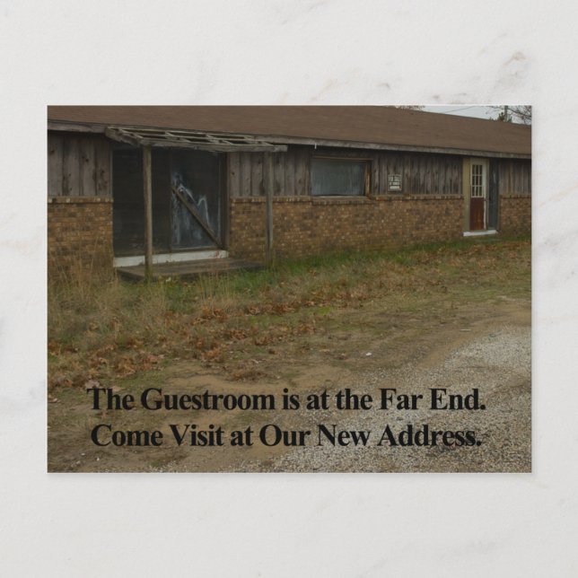 Cambio de la tarjeta de dirección: sala de visitas (Anverso)