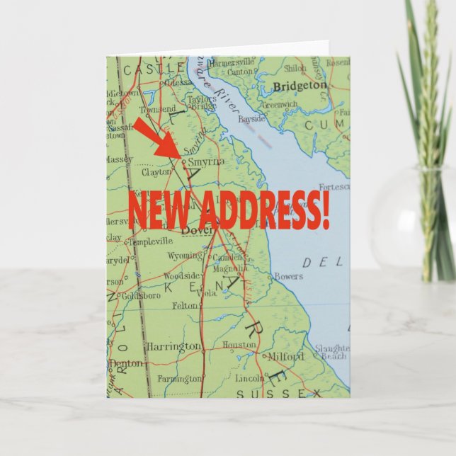 Cambio de la tarjeta de dirección - Smyrna, Delawa (Anverso)