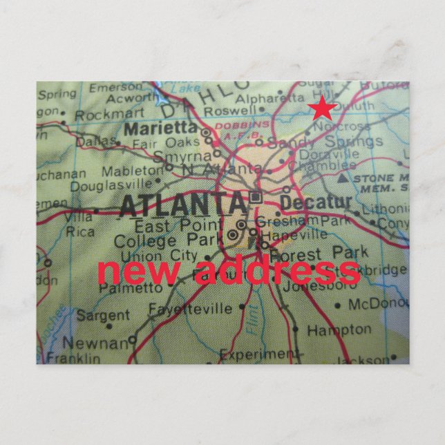 Cambio de la tarjeta de dirección Sugar Hill (Anverso)