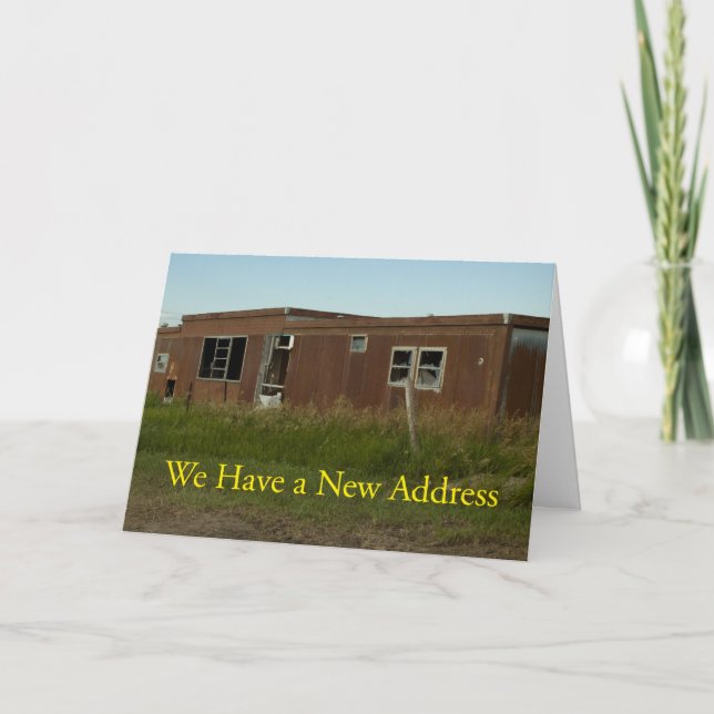 Cambio de la tarjeta de dirección: Ventanas rotas (Anverso)