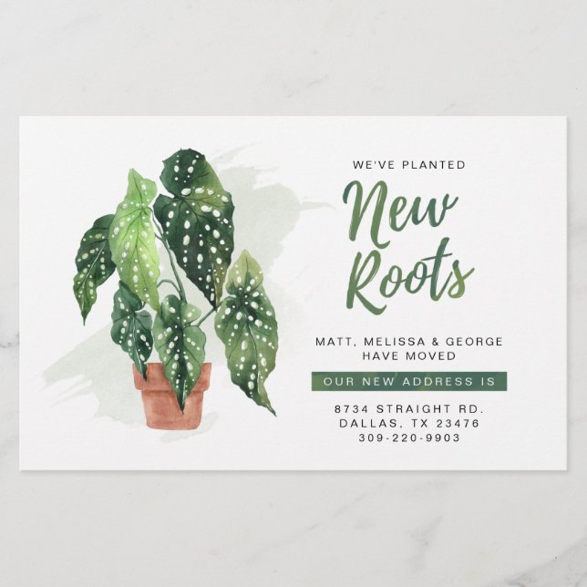 Cambio de la tarjeta de Invitación móvil de direcc (Anverso)