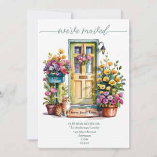 Cambio de la tarjeta de Invitación plana de direcc