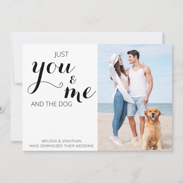 Cambio de planes Anuncio de boda de perros (Anverso)