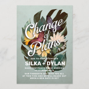 Cambio de planes Anuncio de boda reprogramada