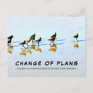 Cambio de planes de Sandpipers en la postal de la