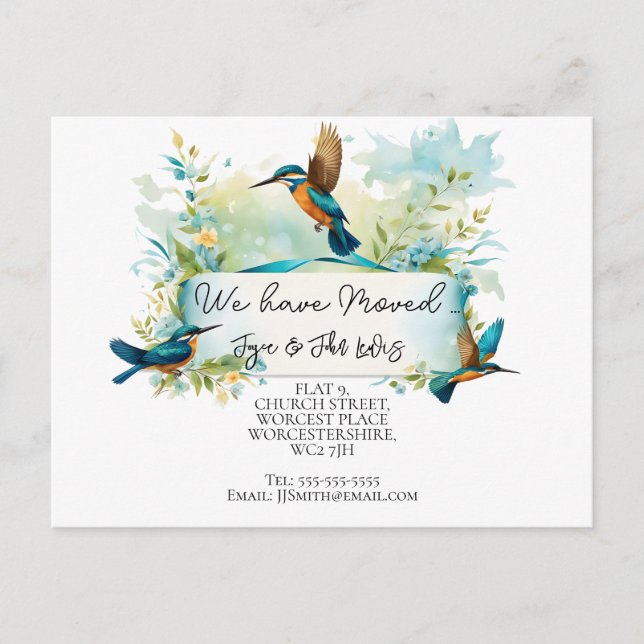 Cambio de postal de dirección (Anverso)