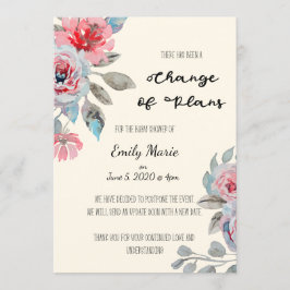 Cambio de Rosas de la tarjeta Baby Shower de plane