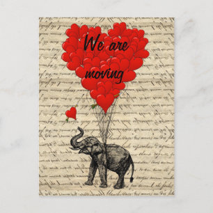 Cambio divertido del elefante de tarjeta de la