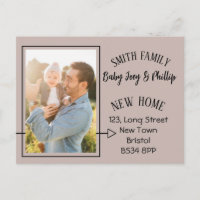 Cambio moderno de dirección Foto postal