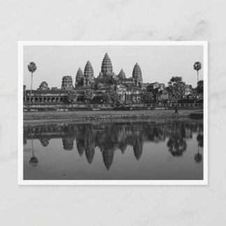 Camboya| Tarjeta postal B&W de Angkor Wat Travel