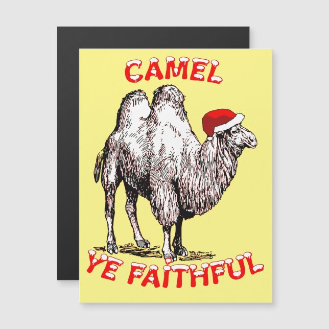 Camel Ye Faithful Fun Pun Holiday Design (Anverso/Reverso)
