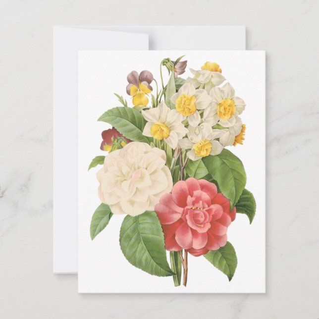 Camelias y Daffodils por invitación redoblada (Anverso)