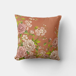 Camellias Dusty Rose Almohada Throw Arte Impresion