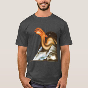 Camello arte de álbum clásico camiseta retro