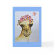 Camello Con Tarjeta De Saludos De Pearl Earring