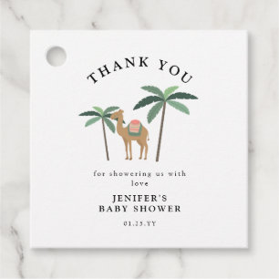 Camello lindo Baby Shower Gracias Etiqueta Favor