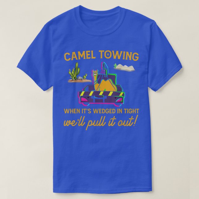 Camello Remolcando Camiseta Camión de Remolque Hum (Diseño del anverso)
