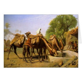 "Camellos en el canal", por Jean León Gerome