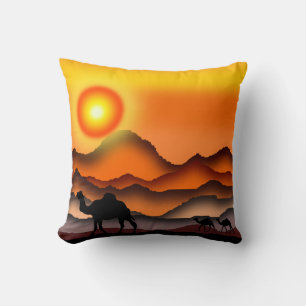 Camellos en regalo de Cojín decorativo Desert Suns