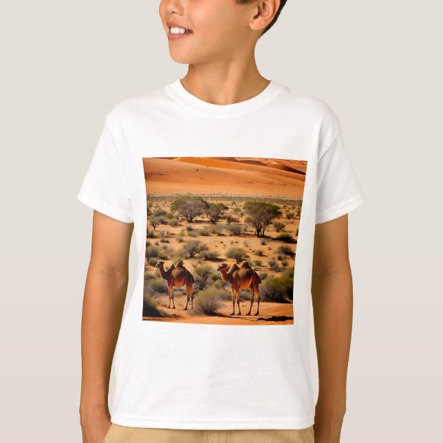 Camellos fuera de Australia, camiseta para niños (Anverso)