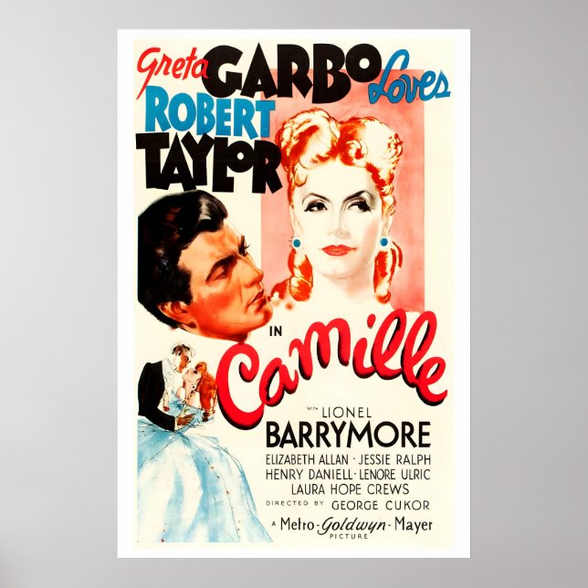 Camille 1936 cartel de película IMPRESIÓN A5-A1 30 (Frente)