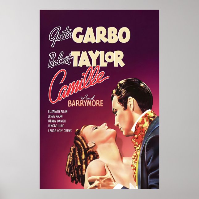 Camille 1936 cartel de película IMPRESIÓN A5-A1 30 (Frente)