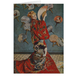 Camille Monet con traje japonés por Claude Monet