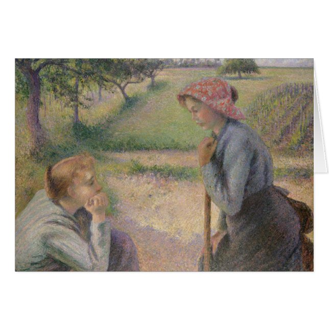 Camille Pissarro | Dos jóvenes campesinas (Anverso (Horizontal))