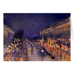 Camille Pissarro El Boulevard Montmartre De Noche