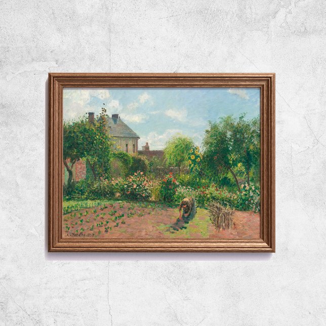 Camille Pissarro El jardín del artista en el arte  (Camille Pissarro The Artist's Garden At Eragny Art Poster
)