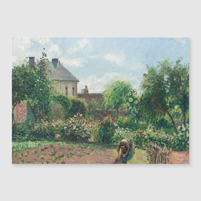 Camille Pissarro El jardín del artista en Eragny (Anverso)