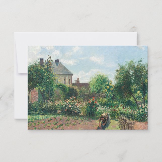 Camille Pissarro El jardín del artista en Eragny (Anverso)