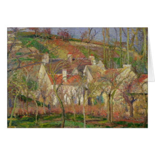 Camille Pissarro el los tejados rojos, o esquina