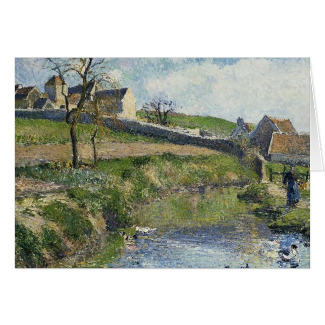 Camille Pissarro | La granja de Osny, 1883 (Anverso (Horizontal))